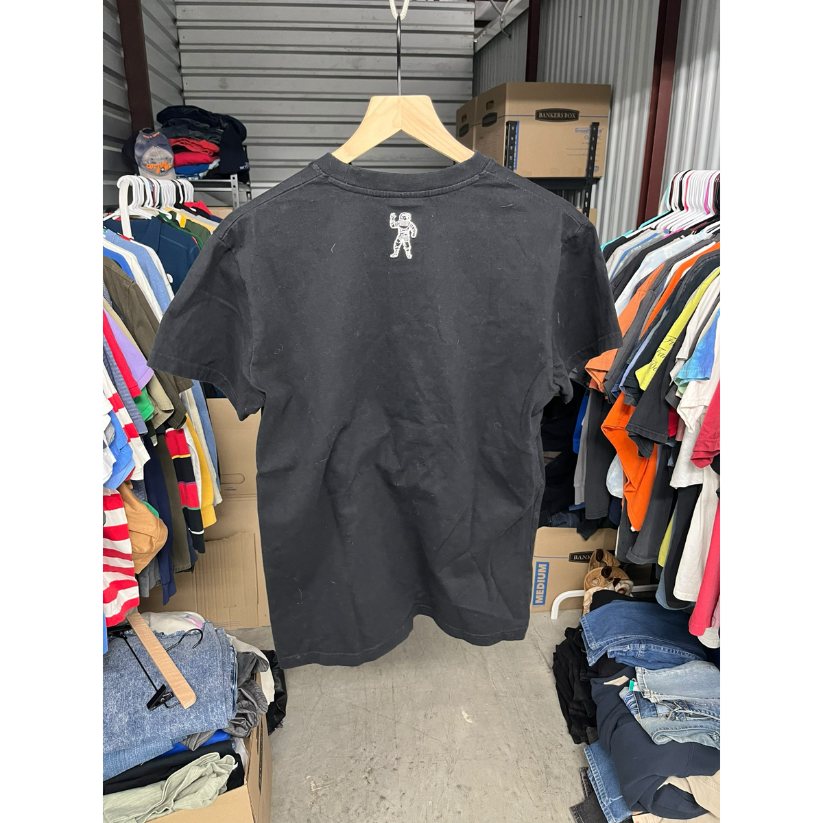 Billionaire Boys Club BBC Black Graphic T-Shirt Astronaut Robot Sci-Fi Mens S