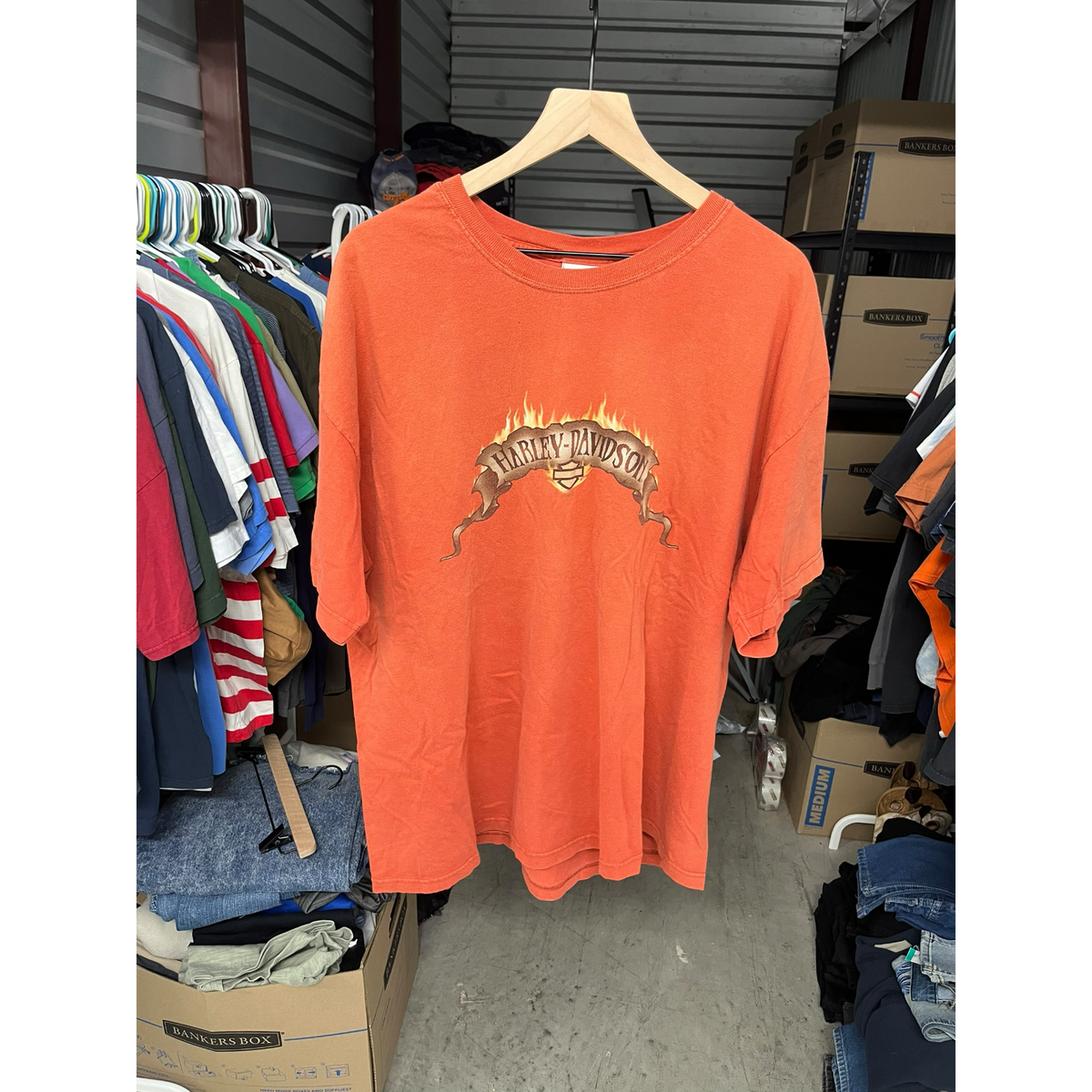 Harley-Davidson Smokin Redding California Graphic T-Shirt Red 2XL