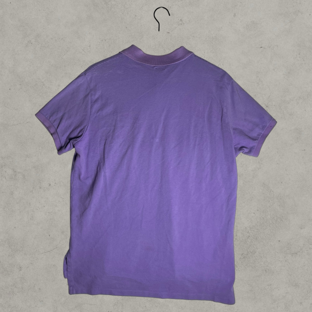 Polo Ralph Lauren Mens Custom Fit Purple Short Sleeve Polo Shirt Large Logo