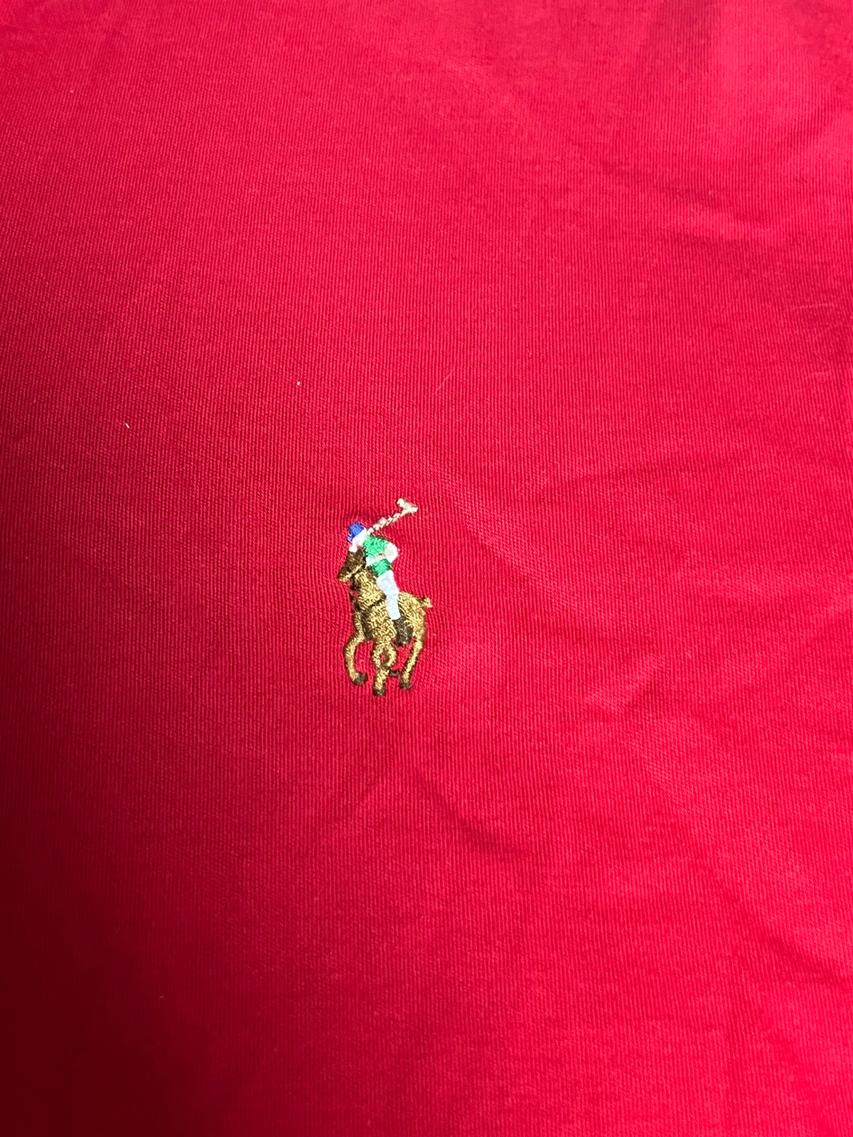 Polo Ralph Lauren Mens Red Pima Soft Touch Short Sleeve Polo Shirt Size M