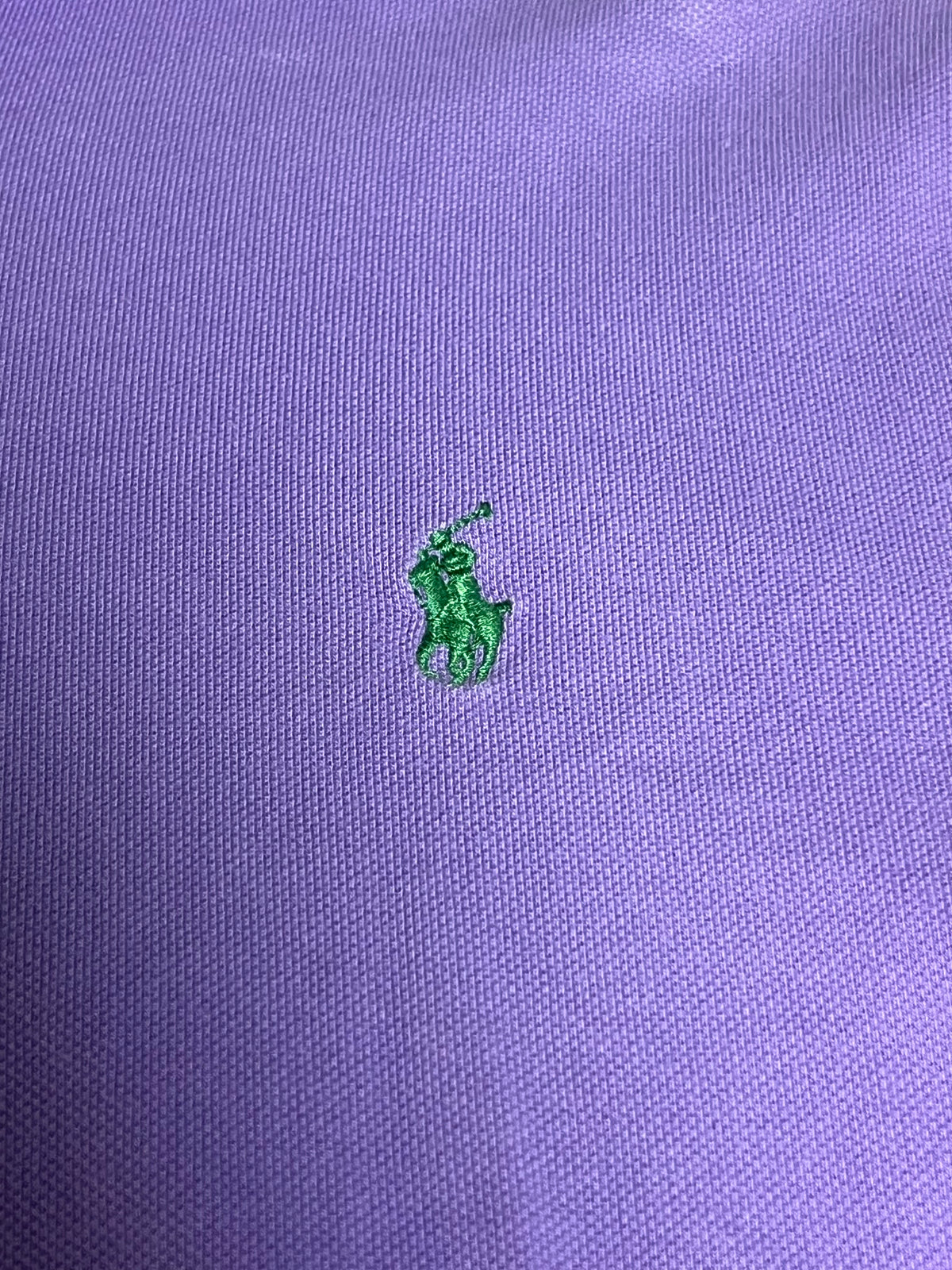 Polo Ralph Lauren Mens Custom Fit Purple Short Sleeve Polo Shirt Large Logo
